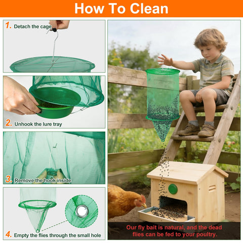 Dwcom Trap ideal for horse stables and barns to reduce pests.
