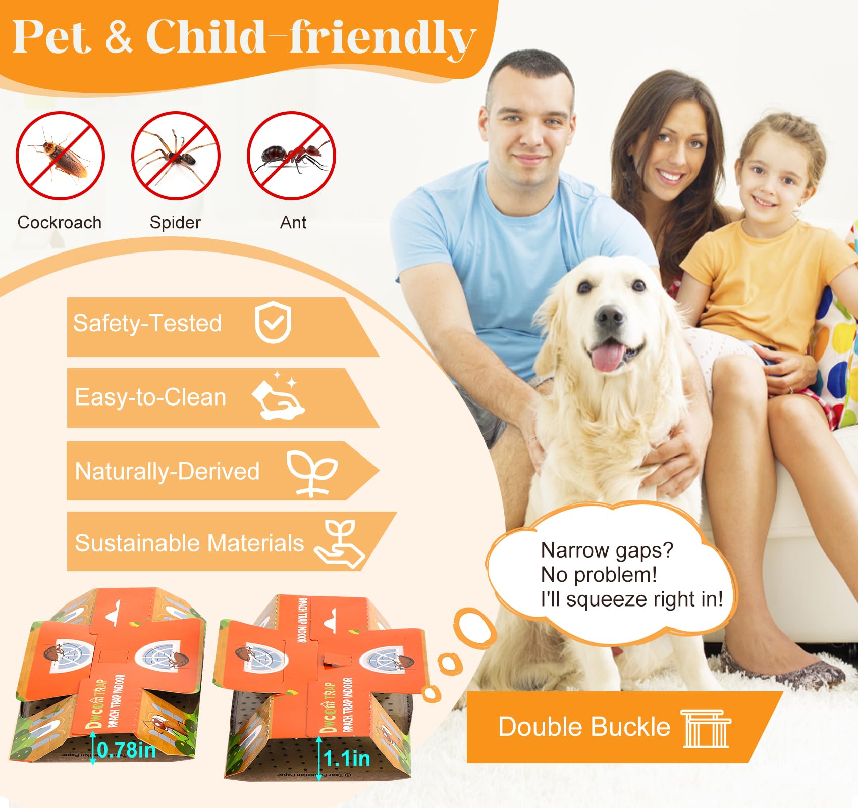 Dwcom Trap indoor infestation solution that protects homes without harsh sprays.