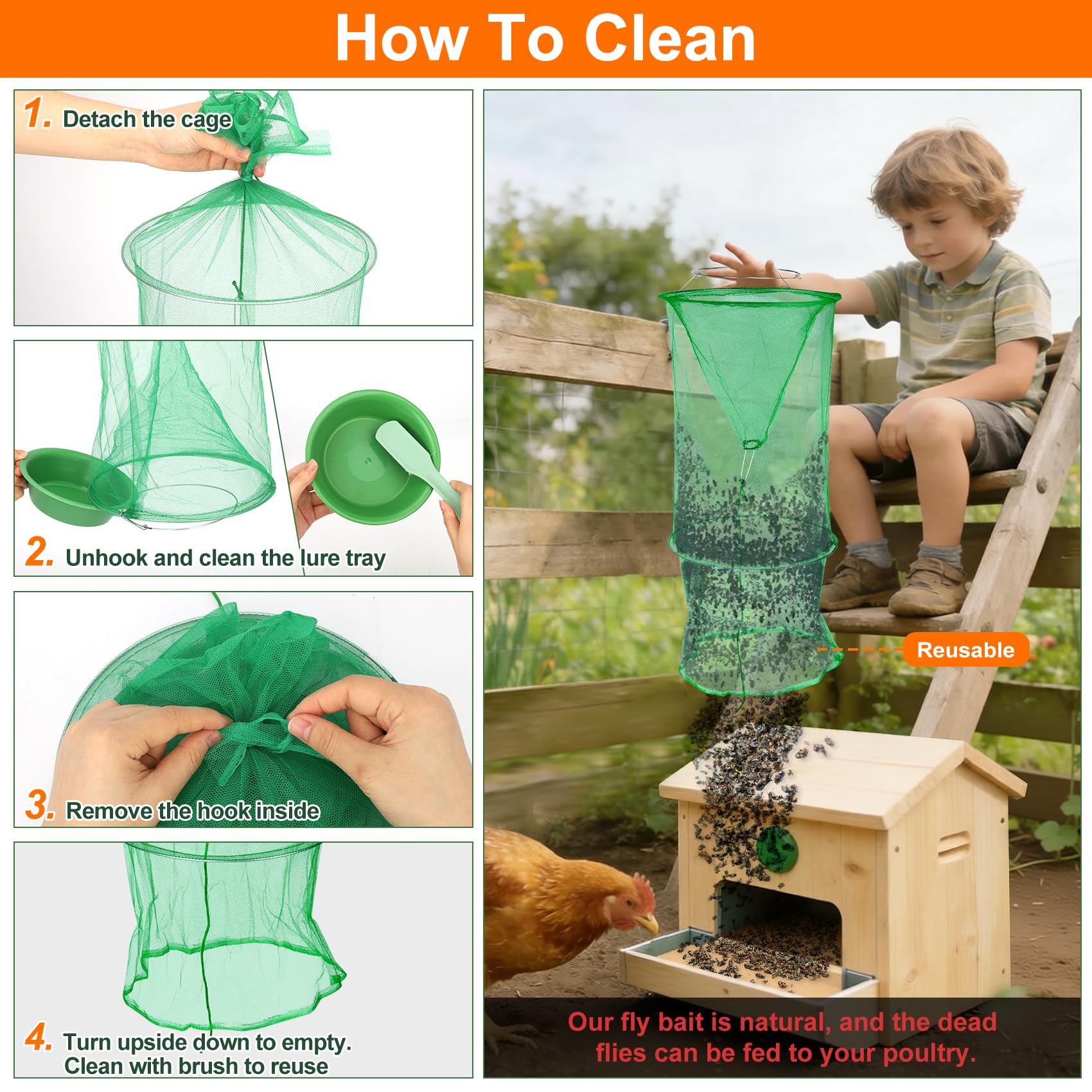 Dwcom Trap installed in orchard demonstrates versatile outdoor use.