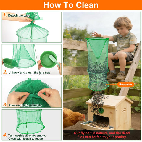 Dwcom Trap installed in orchard demonstrates versatile outdoor use.