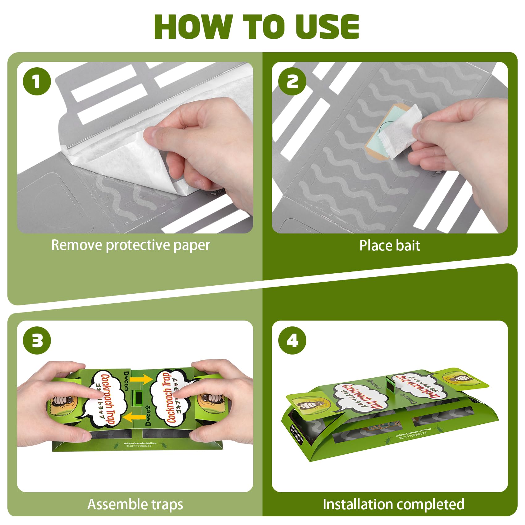 Dwcom Trap adhesive detail shows strong, durable glue for secure trapping