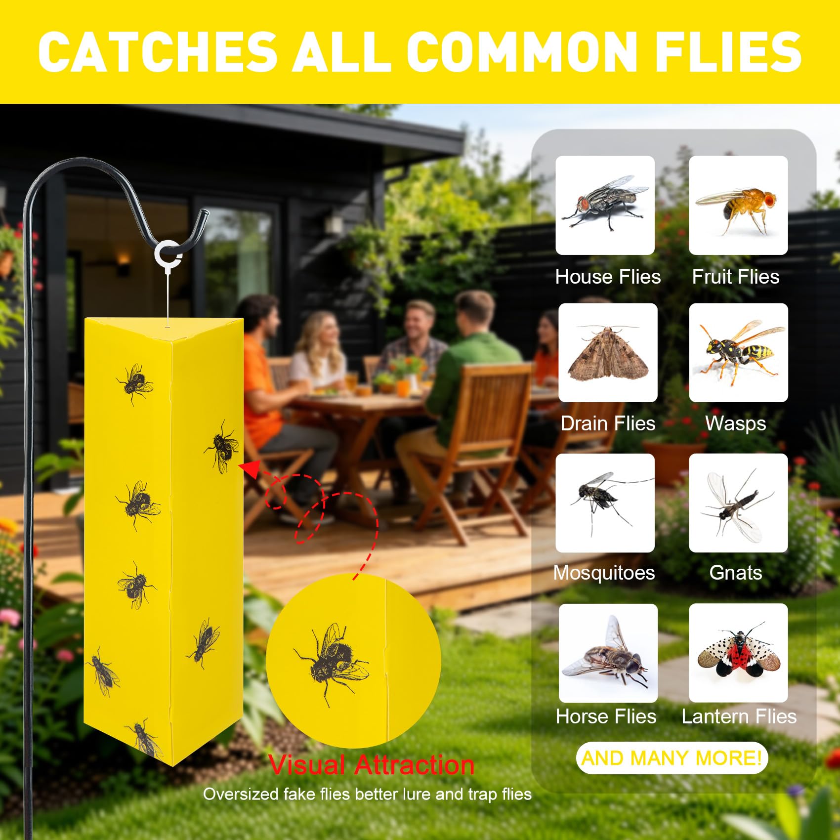 Dwcom Trap weatherproof design withstands sun and rain for durable use.
