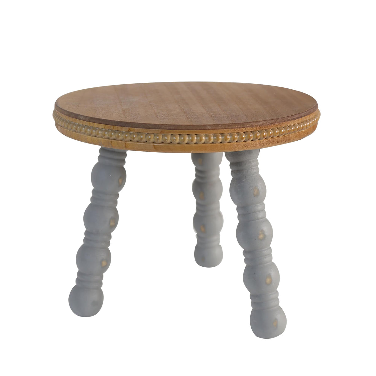 Dwellington Wood Morden Farmhouse Plant Stand front view showing rustic charm and stable display