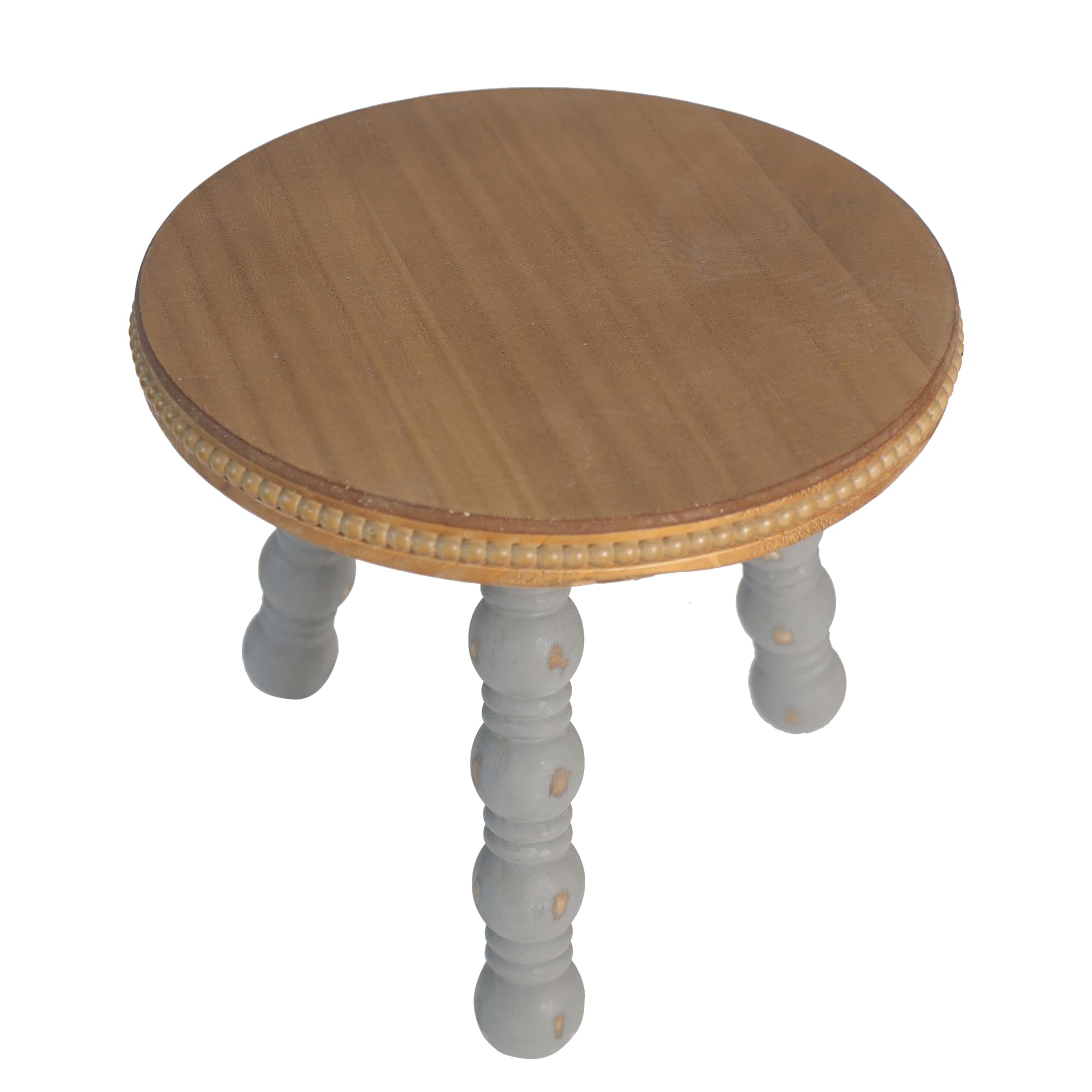 Dwellington Wood Morden Farmhouse Plant Stand side view highlighting compact footprint