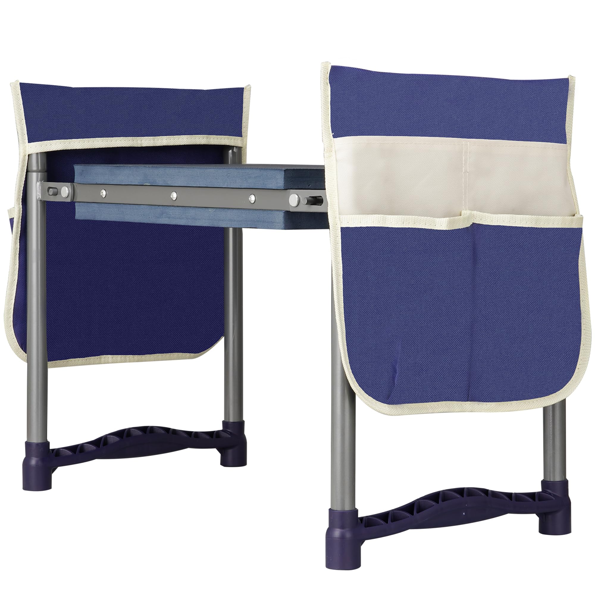 DwelSpire garden kneeler-foldable in action for easy kneeling and seating.