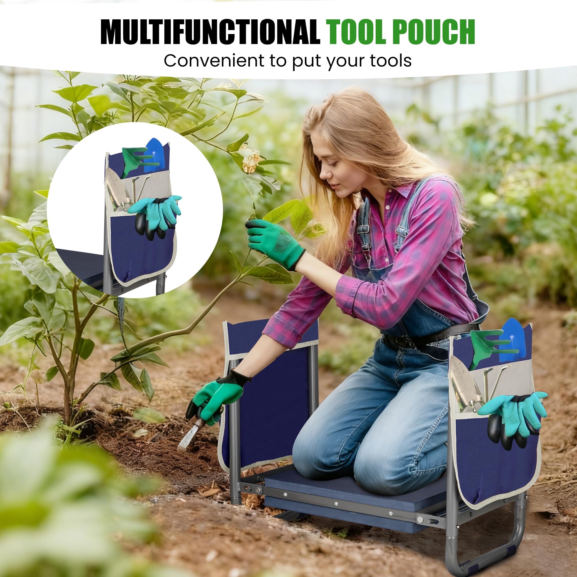 DwelSpire heavy-duty kneeler frame built to last through seasons.