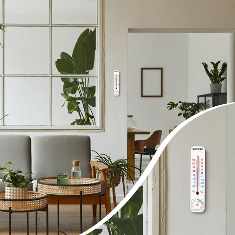 DWEPTU greenhouse-garden thermometer-hygrometer monitors garden climate precisely.