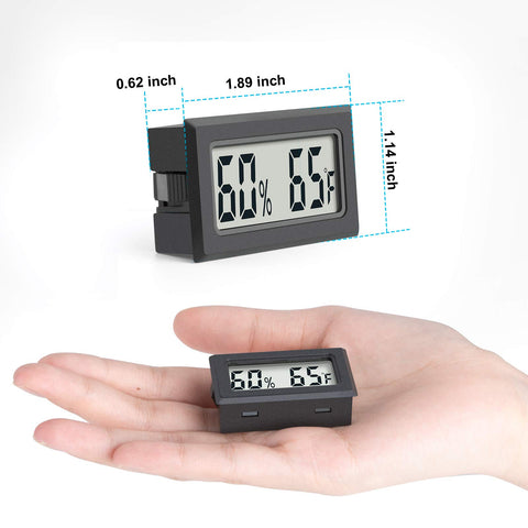 Two-pack sensor ensures continuous monitoring in greenhouse or closet.