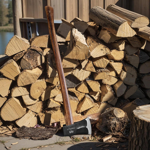 DWFKHT splitting axe durable steel head built for heavy-duty work