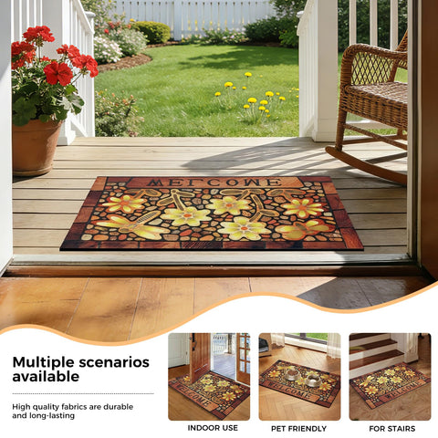 DWKKX low-profile mat fits under most doors for easy passage.