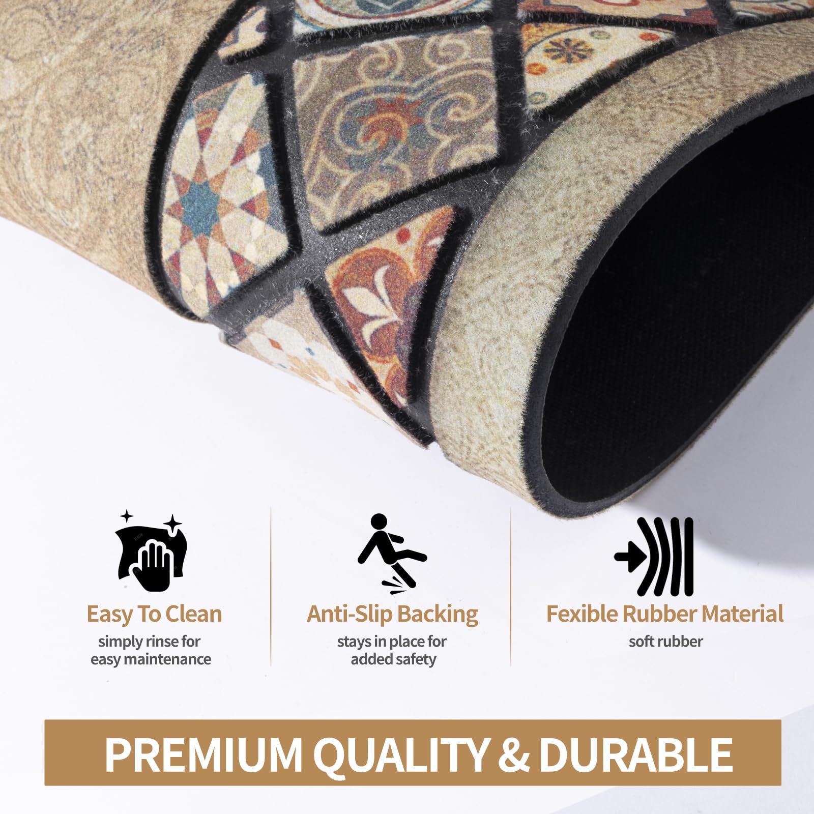 DWKKX durable mat being hose-cleaned for easy maintenance