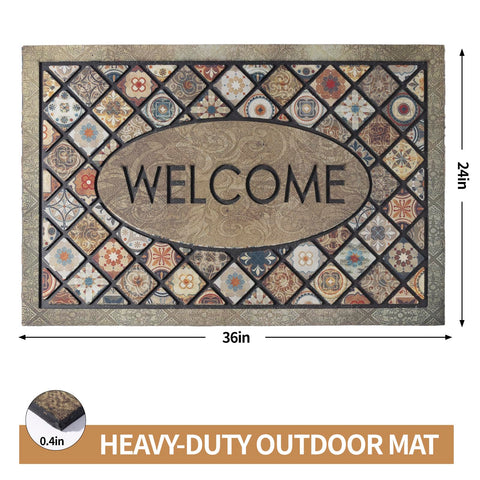 DWKKX front porch mat designed for outdoor use and durable performance