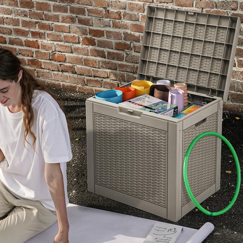 DWVO multipurpose box doubles as bench or table.