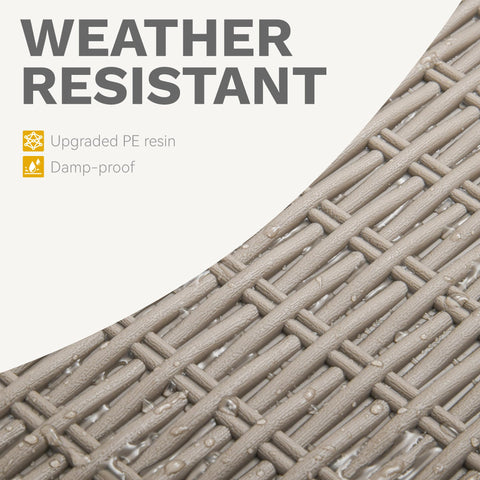 DWVO textured-rattan lid adds stylish outdoor appeal.