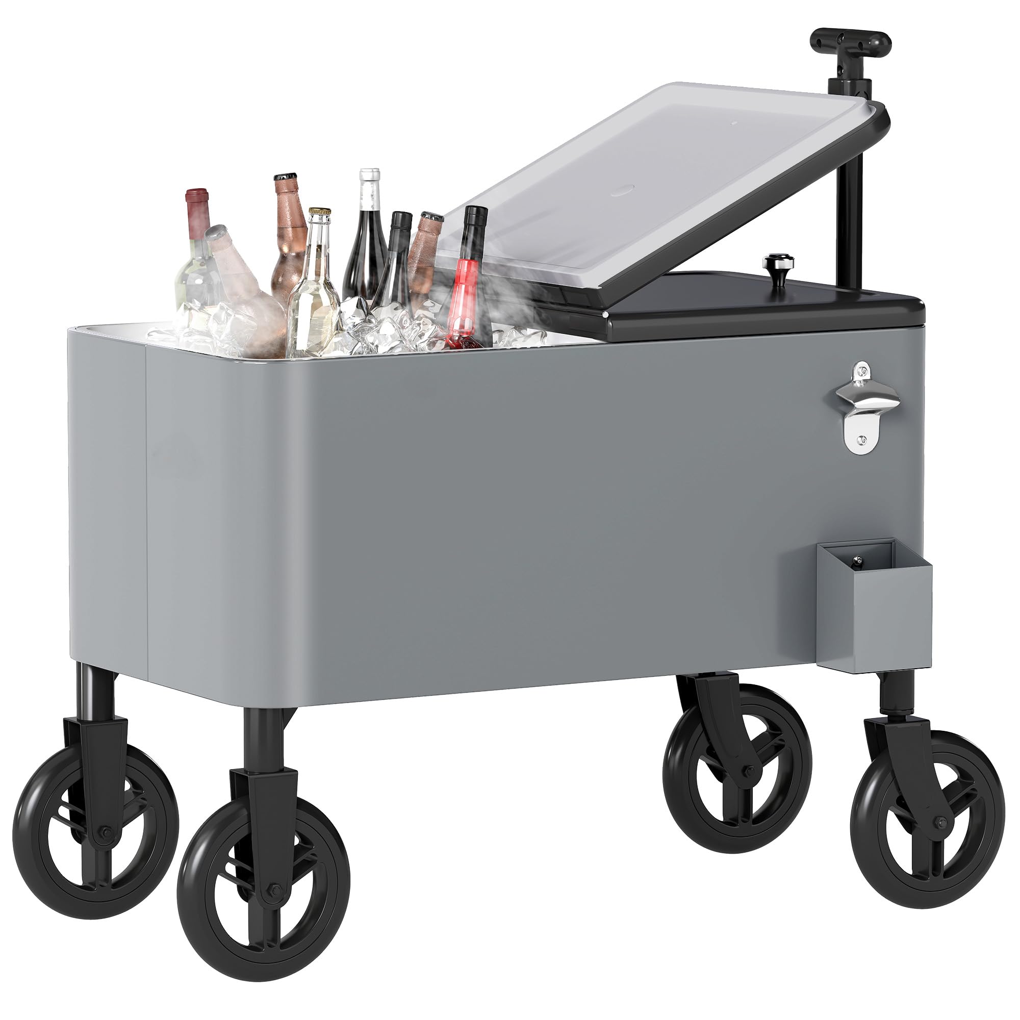 DWVO portable cooler on wheels simplifies crowd-serving at outdoor events