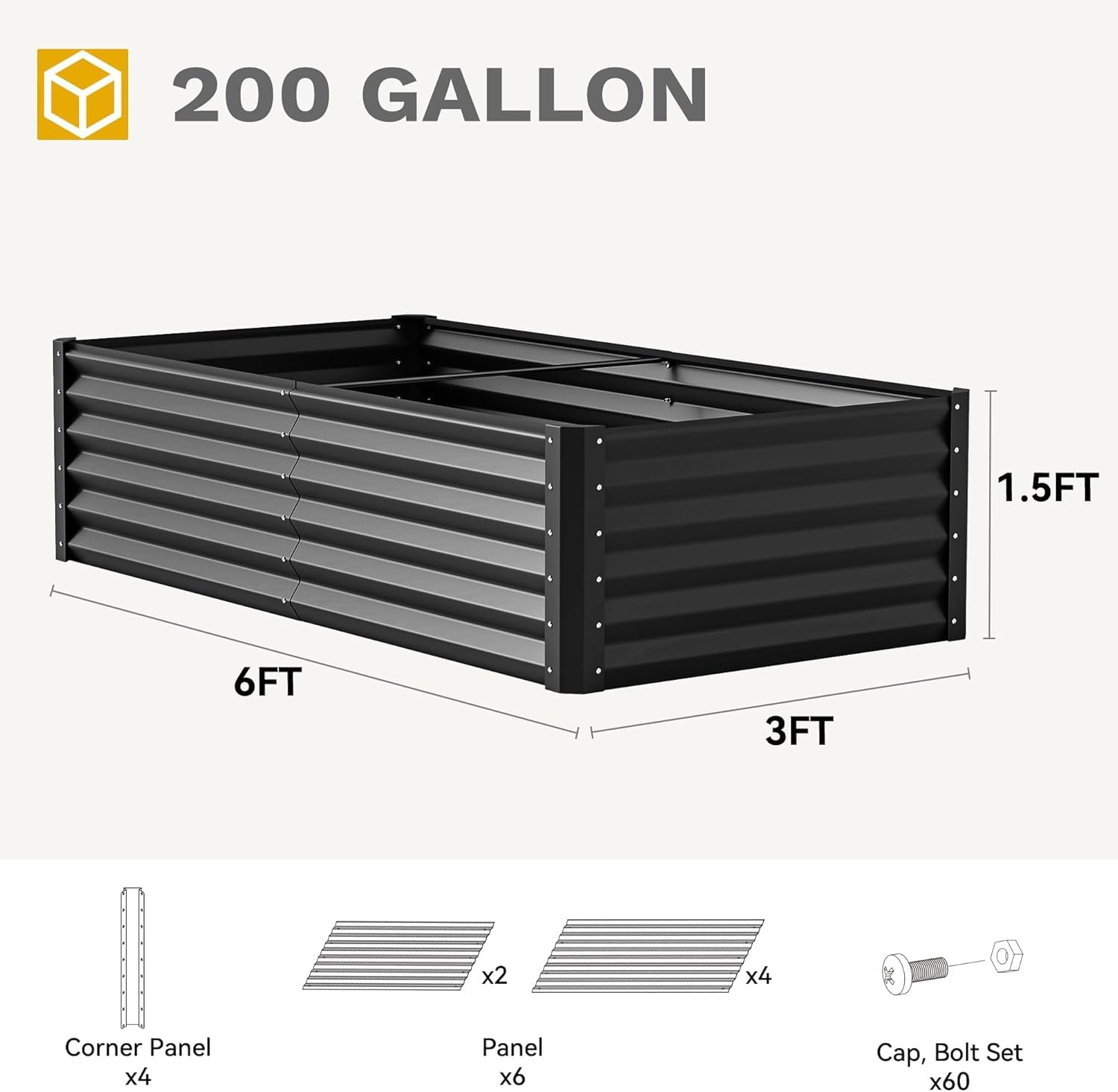 DWVO outdoor garden kit ready for quick assembly in your yard.