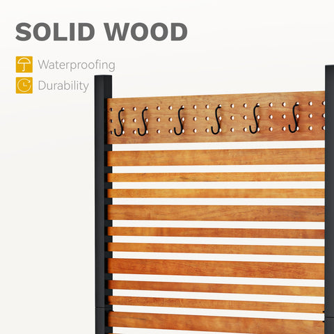 DWVO wood fence panel defining backyard privacy and space