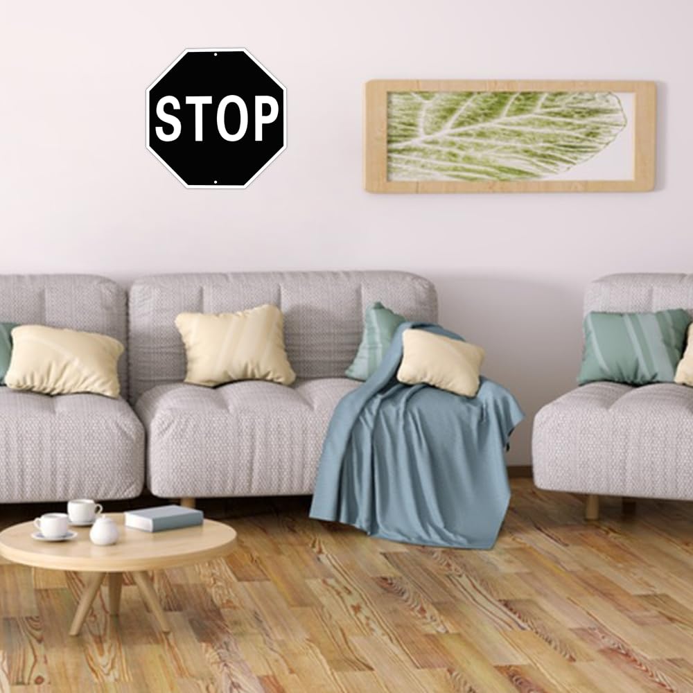 DXSIGN durable outdoor indoor STOP sign on wall display