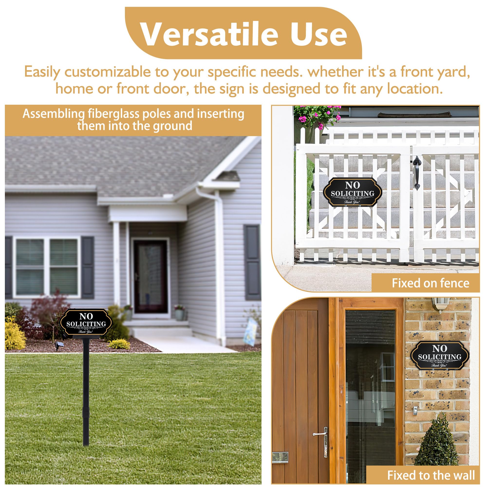 DXSIGN front-yard sign placed near a doorway for outdoor use