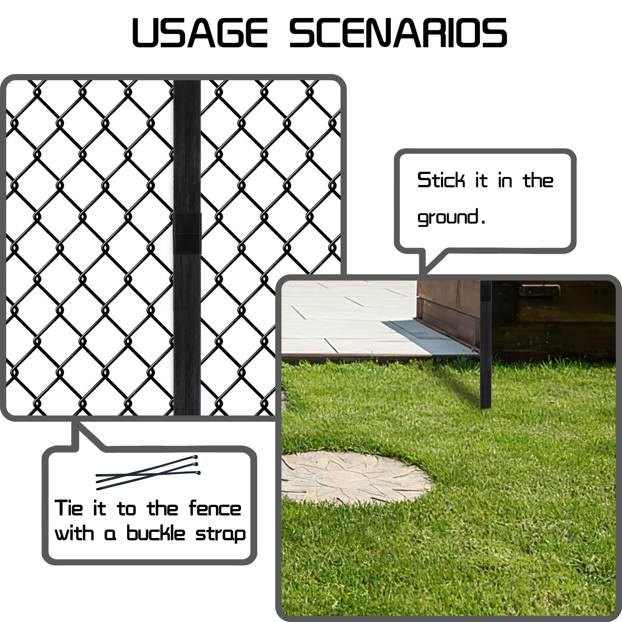 DXSIGN outdoor yard sign display-ready stake enhances curb appeal.