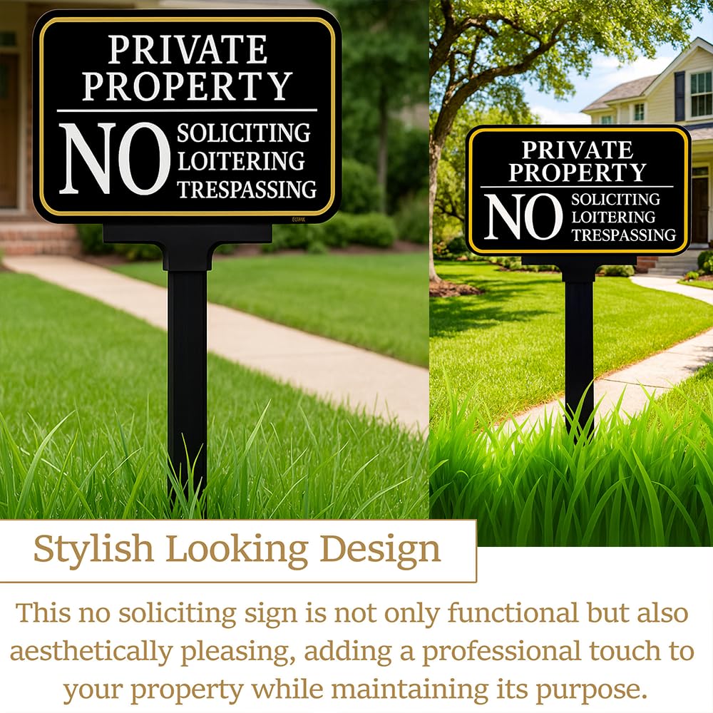 DXSIGN rust-free aluminum sign withstands rain and sun.