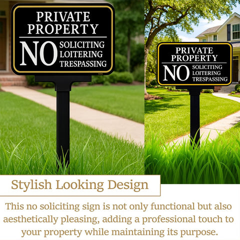DXSIGN rust-free aluminum sign withstands rain and sun.