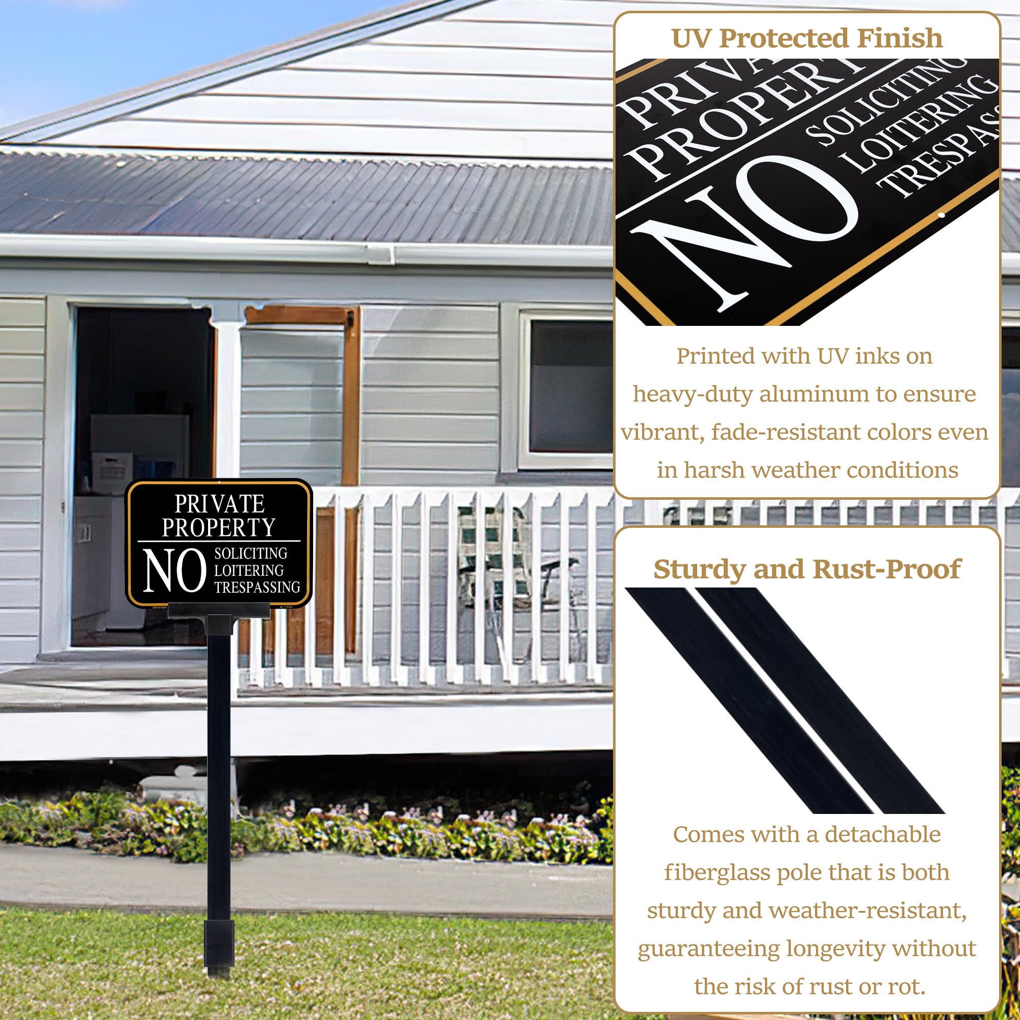 DXSIGN sleek professional design enhances curb appeal.