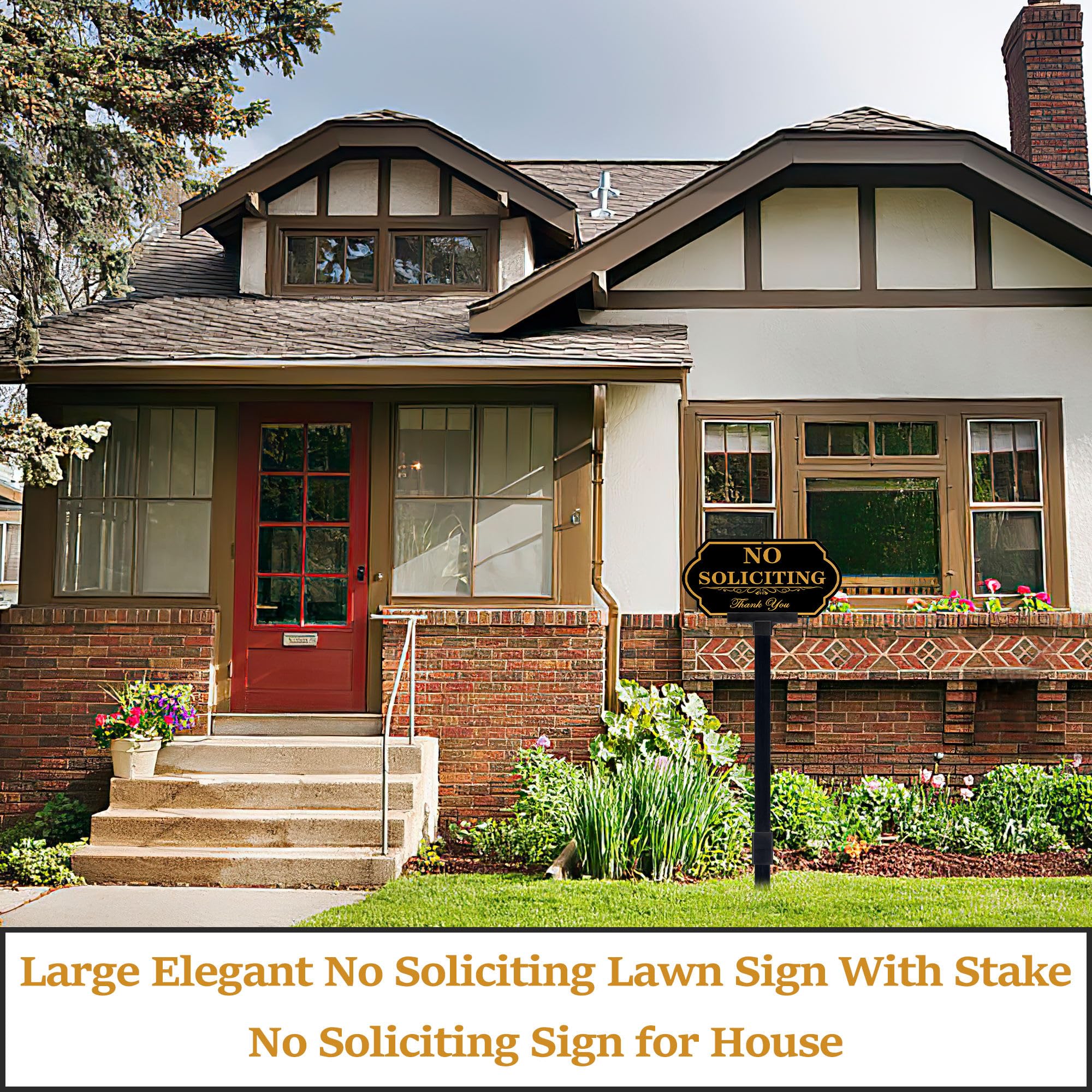 DXSIGN weatherproof construction reduces unwanted visits while staying courteous.