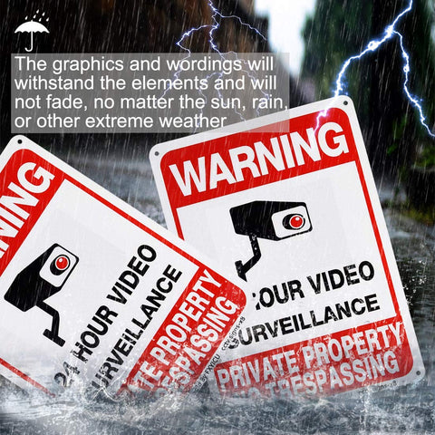 Dxyizus durable weatherproof outdoor sign ready for fences and gates.