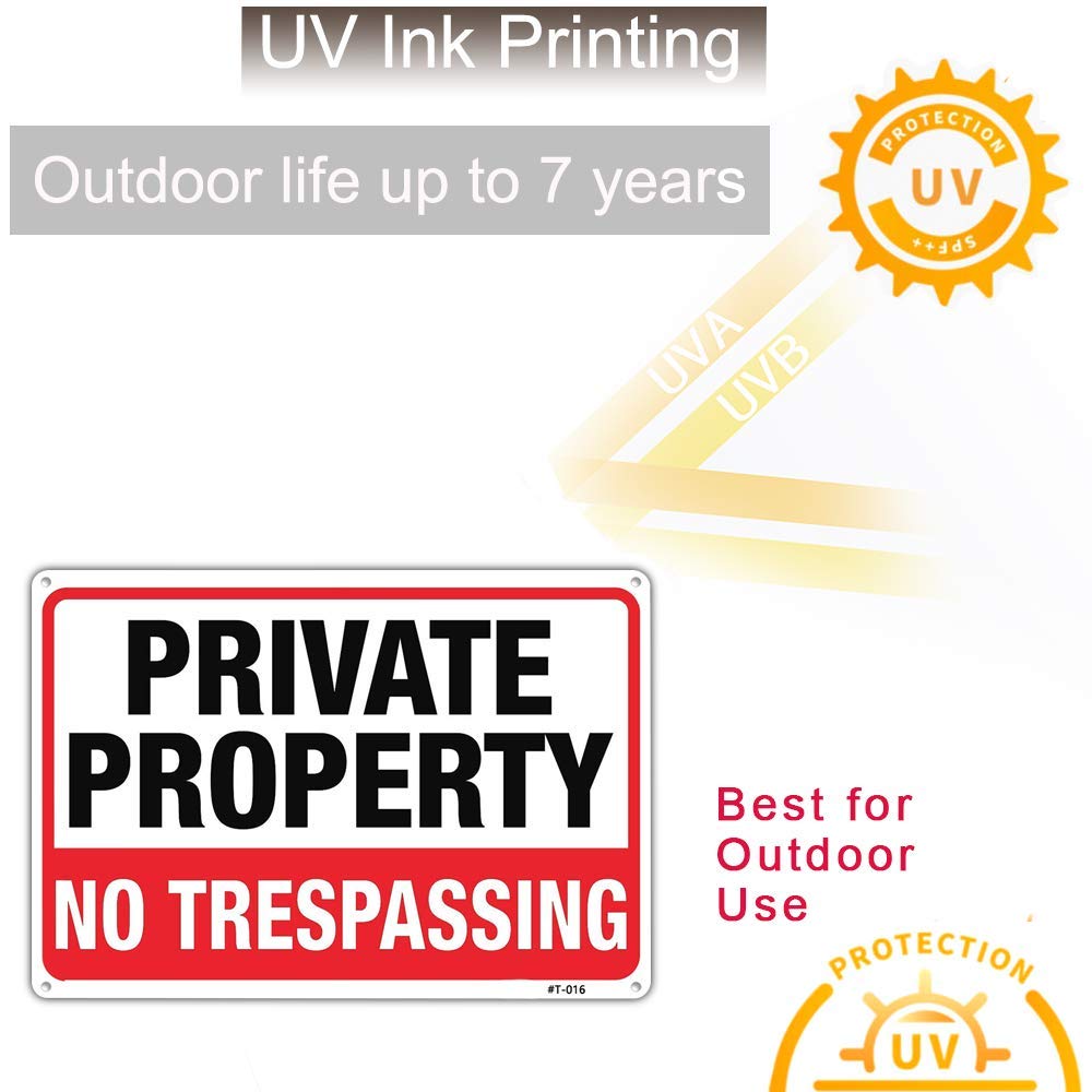 Dxyizus sign with pre-drilled corners enables quick secure installation.