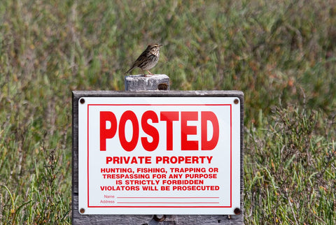 Dxyizus Signs private property no hunting sign 10x14 informs intruders and deters entry.