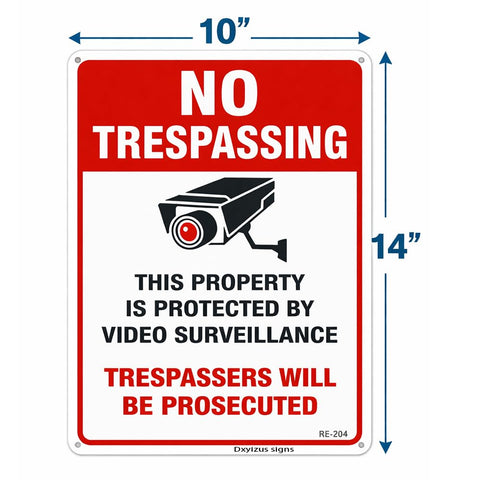 Dxyizus Signs private property sign clearly marking boundaries to deter trespassers