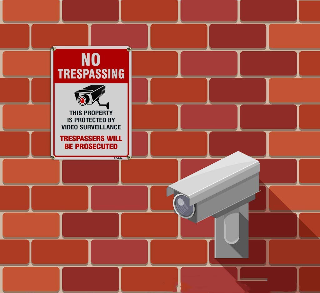 Dxyizus Signs two-pack security signs for multiple property entrances