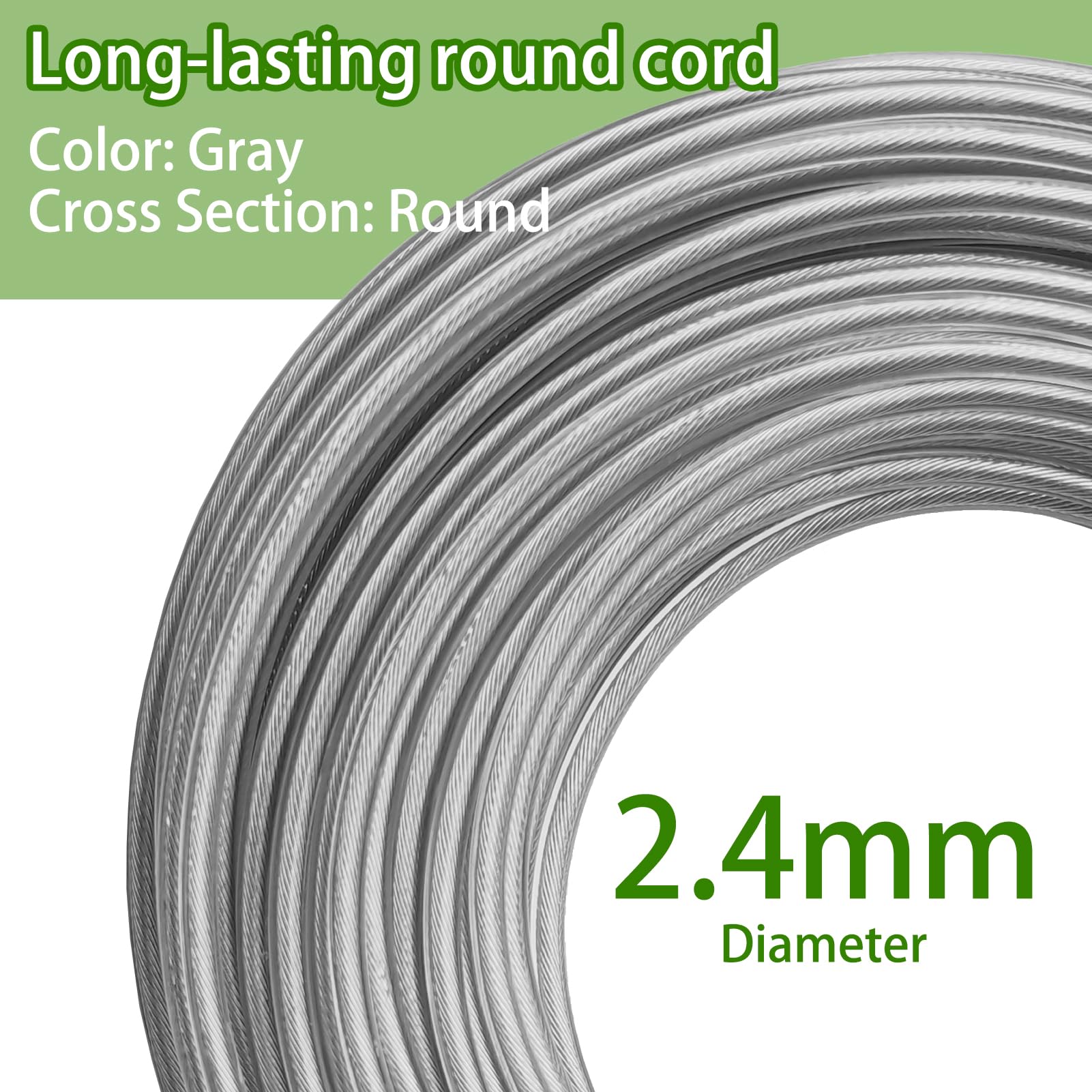 DY.2ten 2-4mm round trimmer line designed for tough weeds