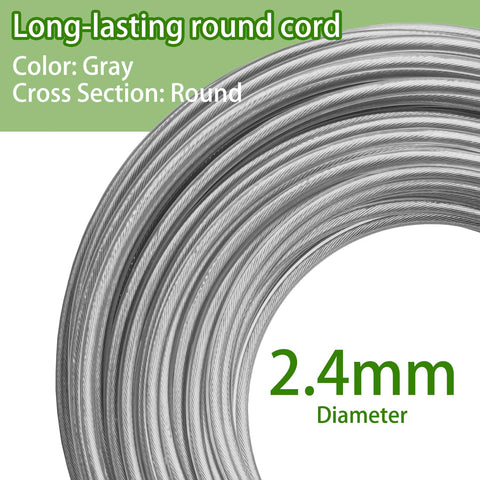 DY.2ten 2-4mm round trimmer line designed for tough weeds