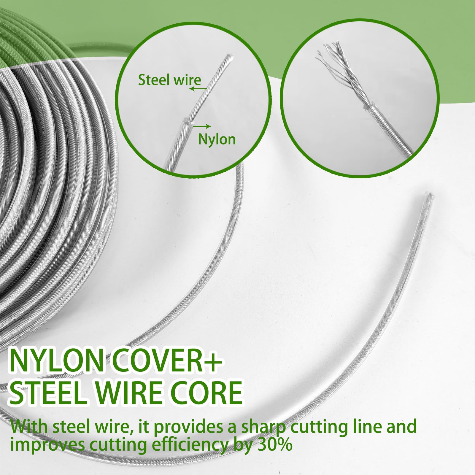 DY.2ten nylon-steel composite line provides abrasion resistance for long life