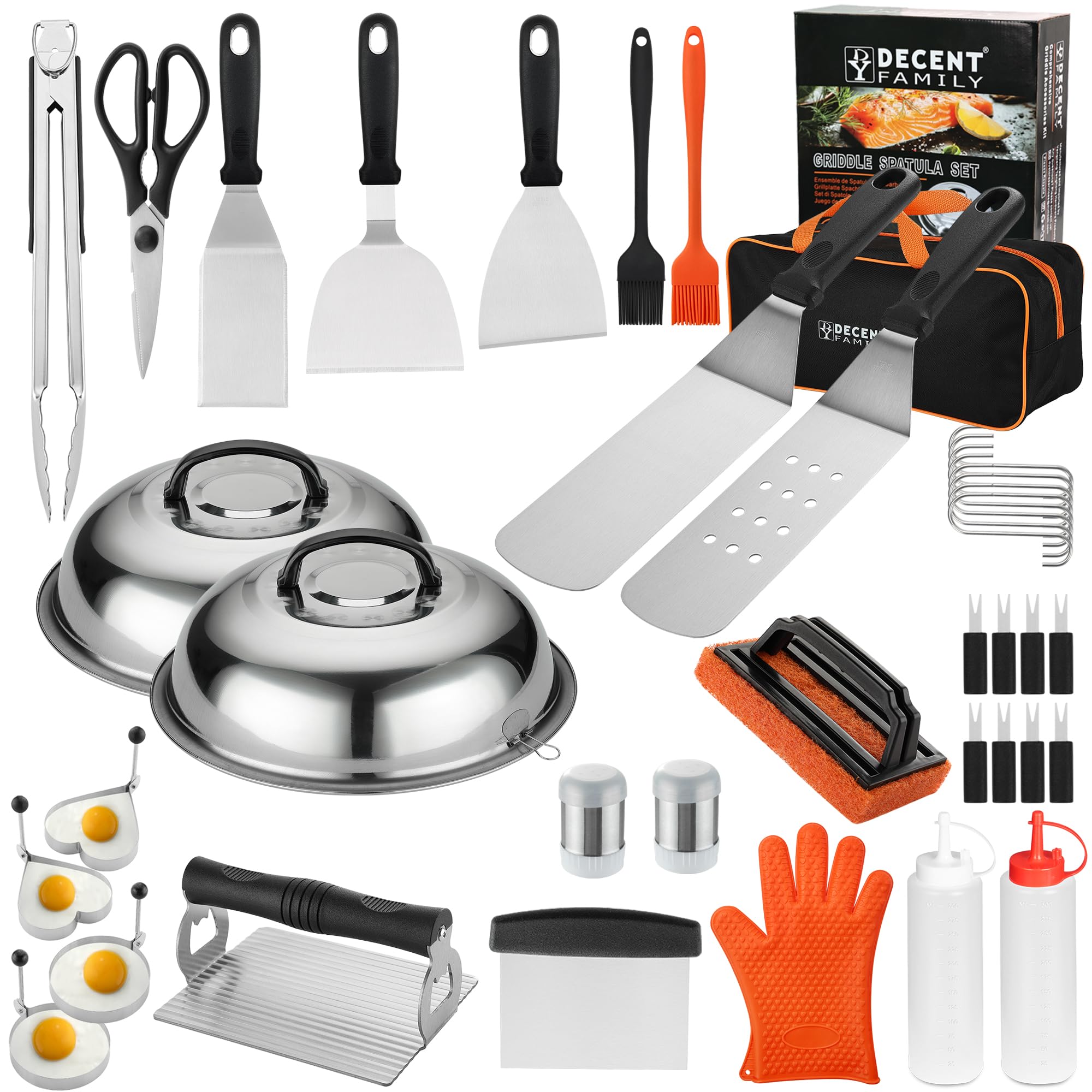 DY DECENT FAMILY 40-piece griddle kit for versatile backyard cooking