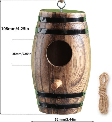 DY-SKTY garden decor doubles as a nesting home for hummingbirds.