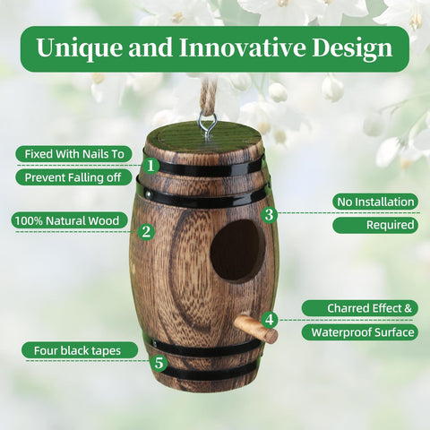 DY-SKTY hanging-pole attachment enables secure placement on walls or trees.