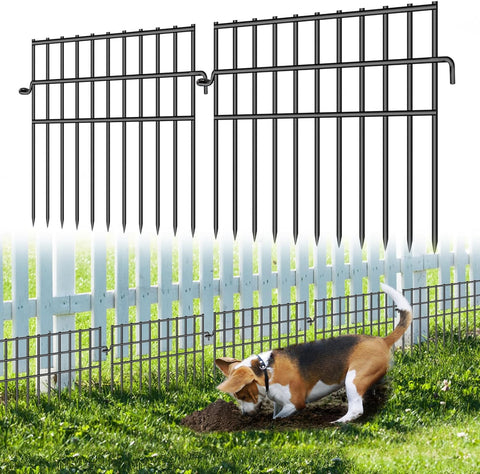 Dyemair garden barrier fence showing ring-connection design for quick setup