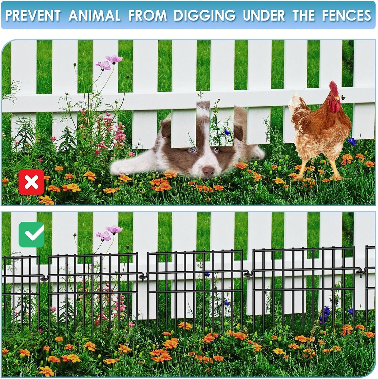 Dyemair rustproof metal wire fence looks durable in outdoor conditions