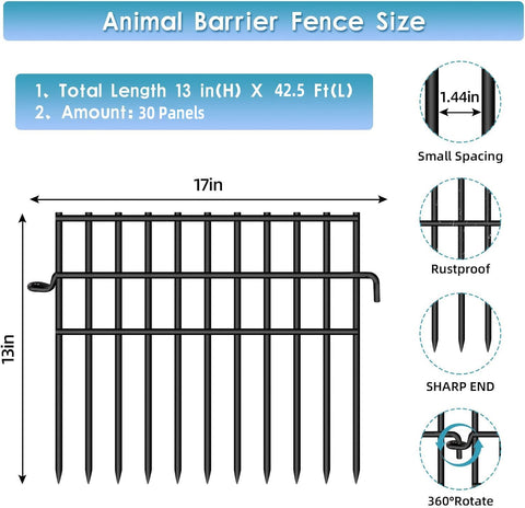 Dyemair no-dig fence panels extend protection around gardens for dogs and rabbits
