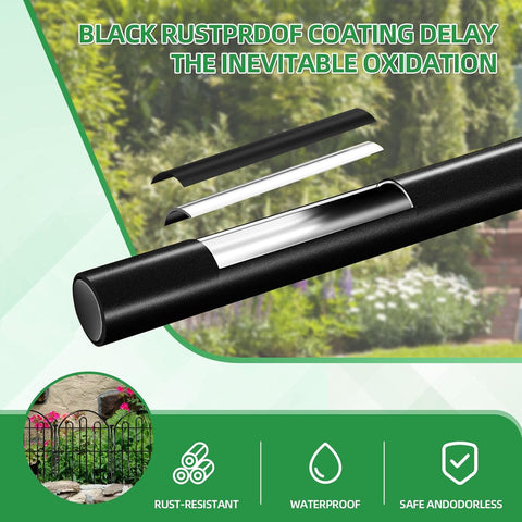 Dyemair dog and rabbit barrier protects garden while allowing air flow.