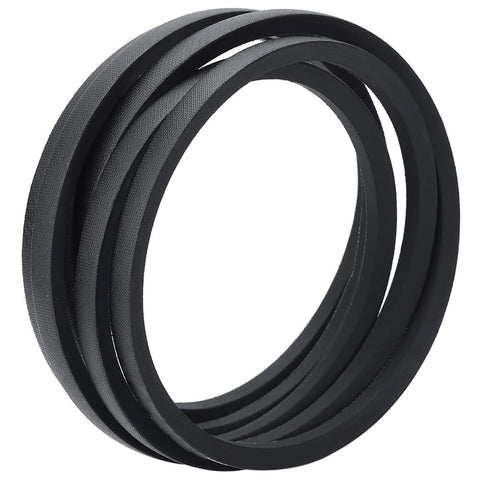 Dylawnio 54-inch deck belt close-up highlighting durable construction for long mower life