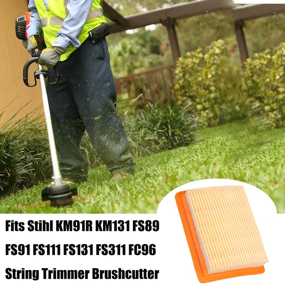 Dylawnio air filter 4180-141-0300 side view shows compact fit for many Stihl models.