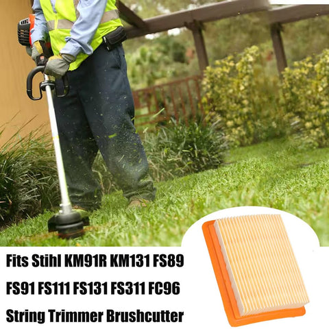 Dylawnio air filter 4180-141-0300 side view shows compact fit for many Stihl models.