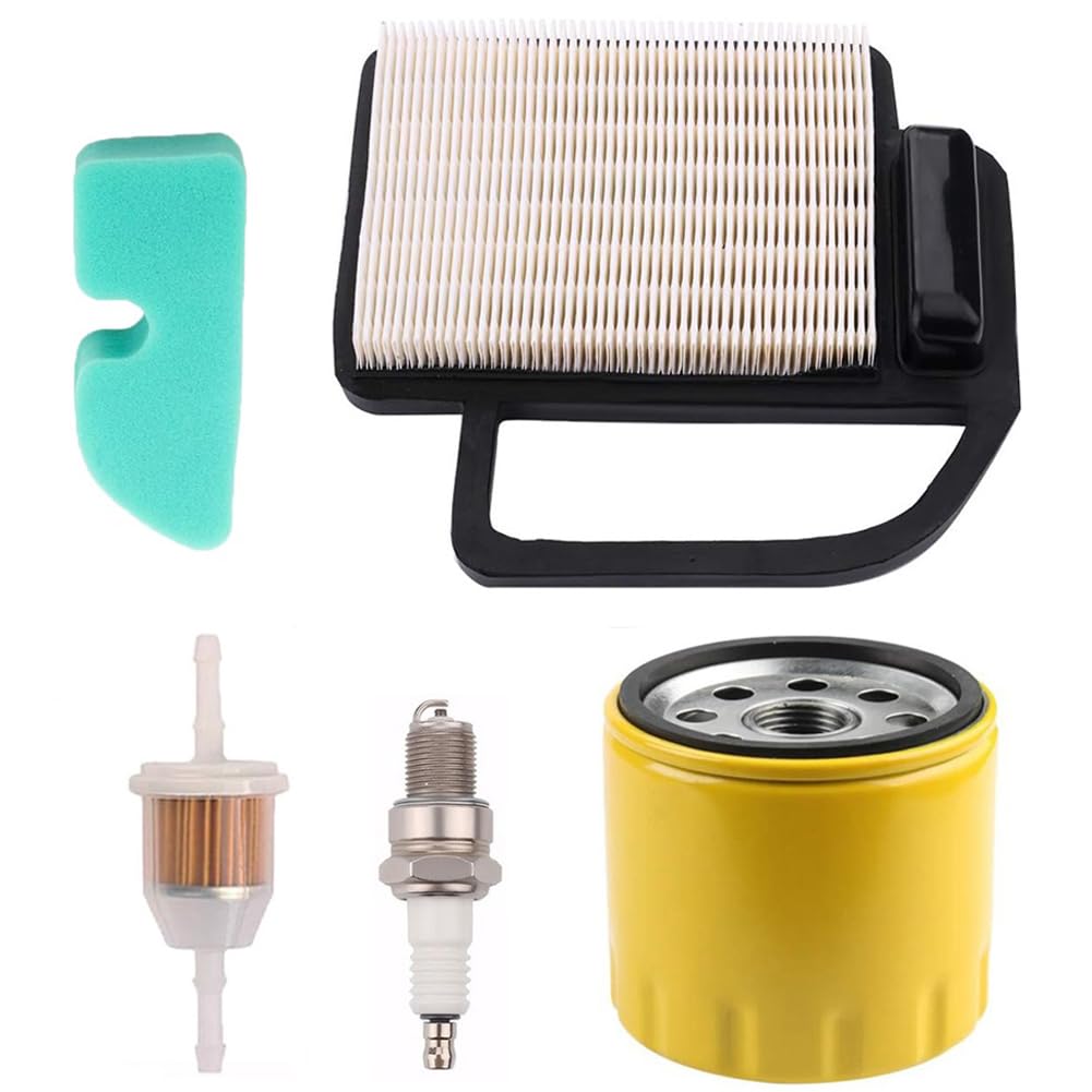 Dylawnio air filter packaging shows kit designed for Kohler Courage and Cub Cadet compatible engines.