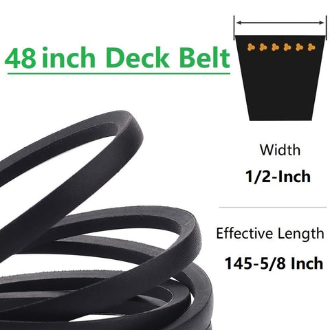 GX26422 replacement belt showing exact compatibility with John Deere replacement parts.