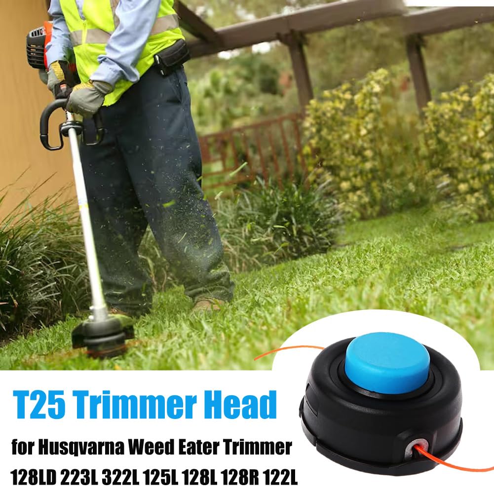 Dylawnio Husqvarna-compatible trimmer head installs easily for efficient trimming