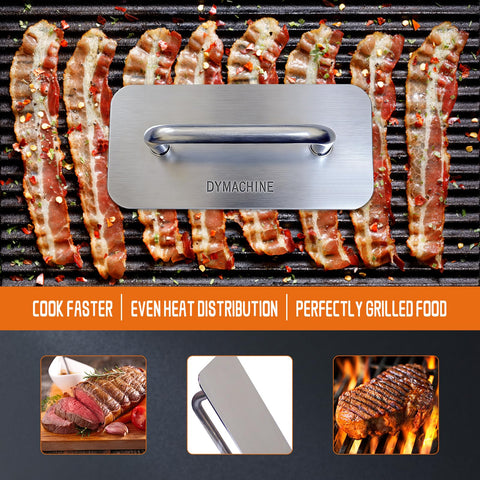 DYMACHINE non-stick bottom minimizes sticking for quick patty release